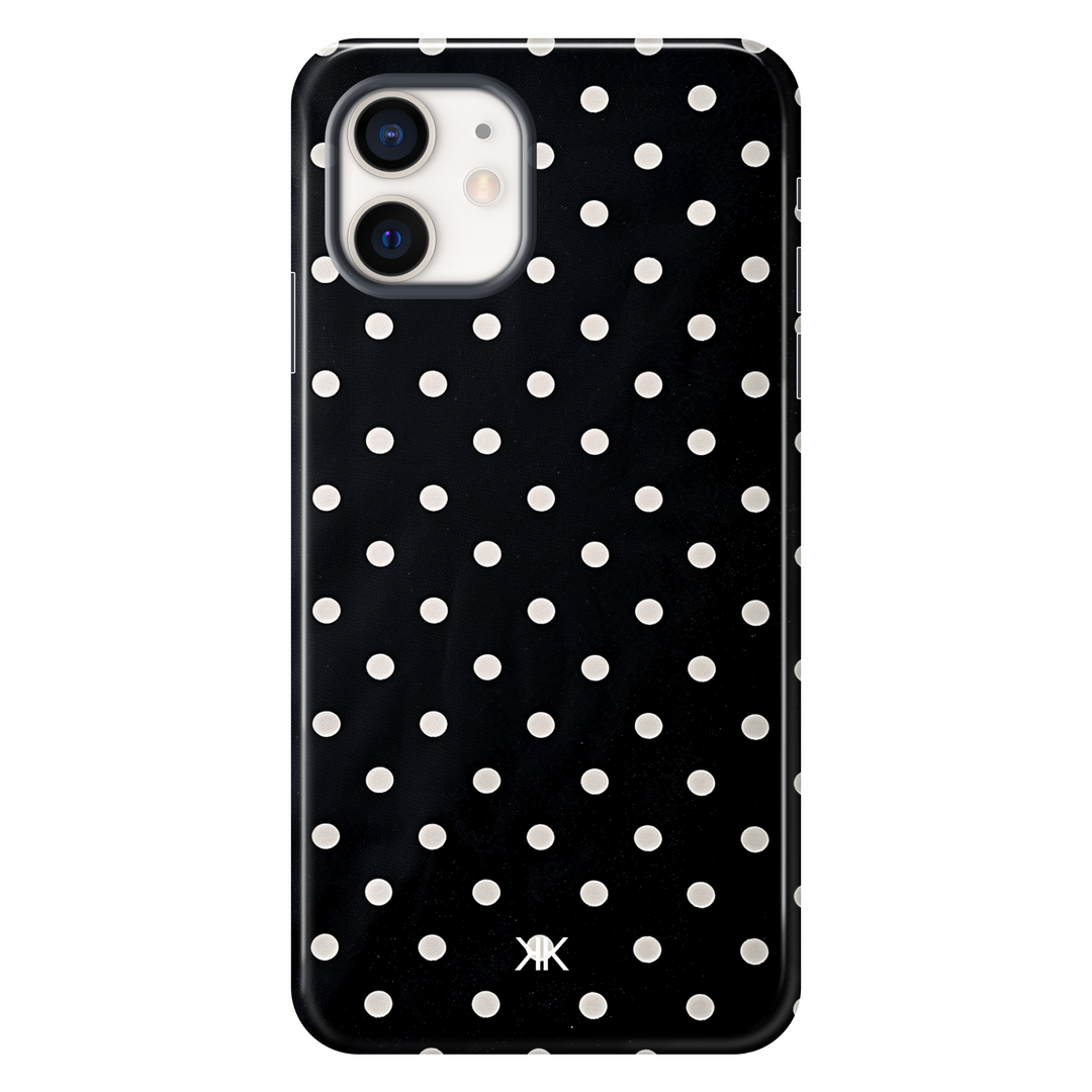 White Polka Dot tough phone case for iPhone 12 mini