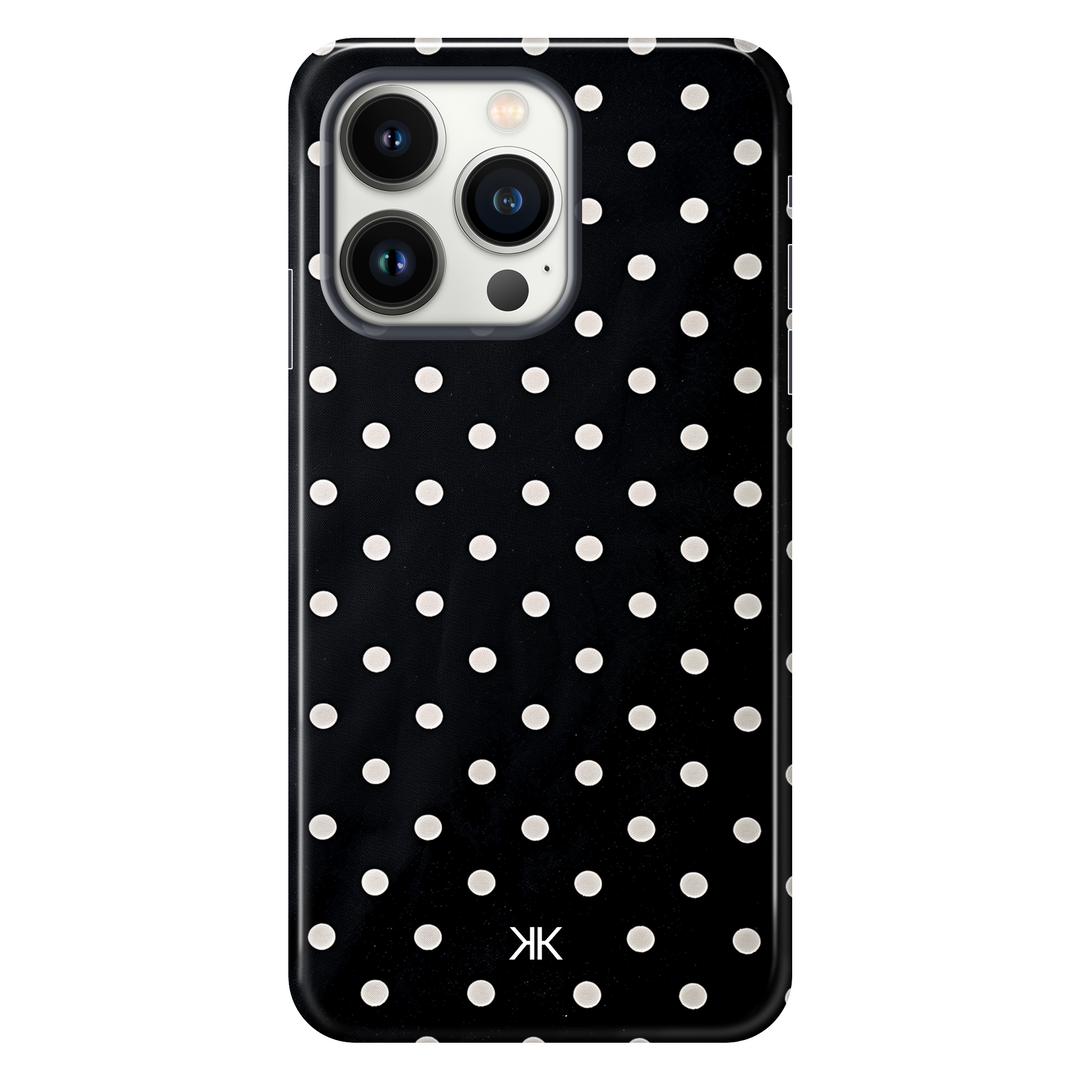 White Polka Dot tough phone case for iPhone 13 Pro