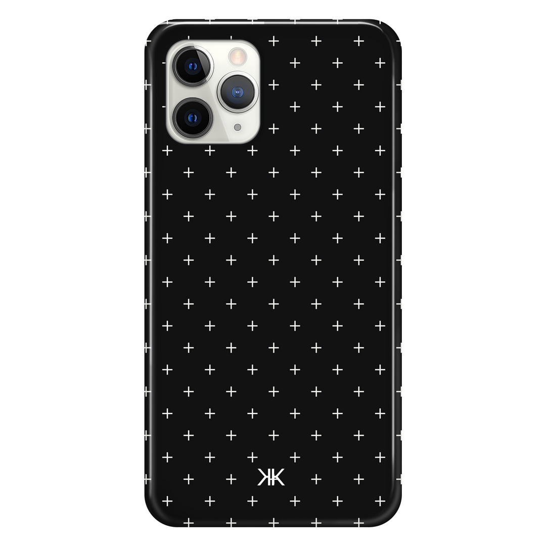 White Scandi Crosses Phone Case