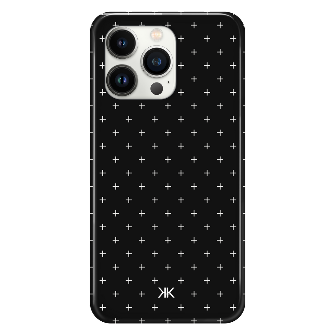 White Scandi Crosses Phone Case