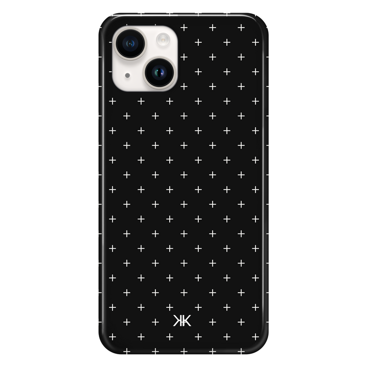 White Scandi Crosses Phone Case