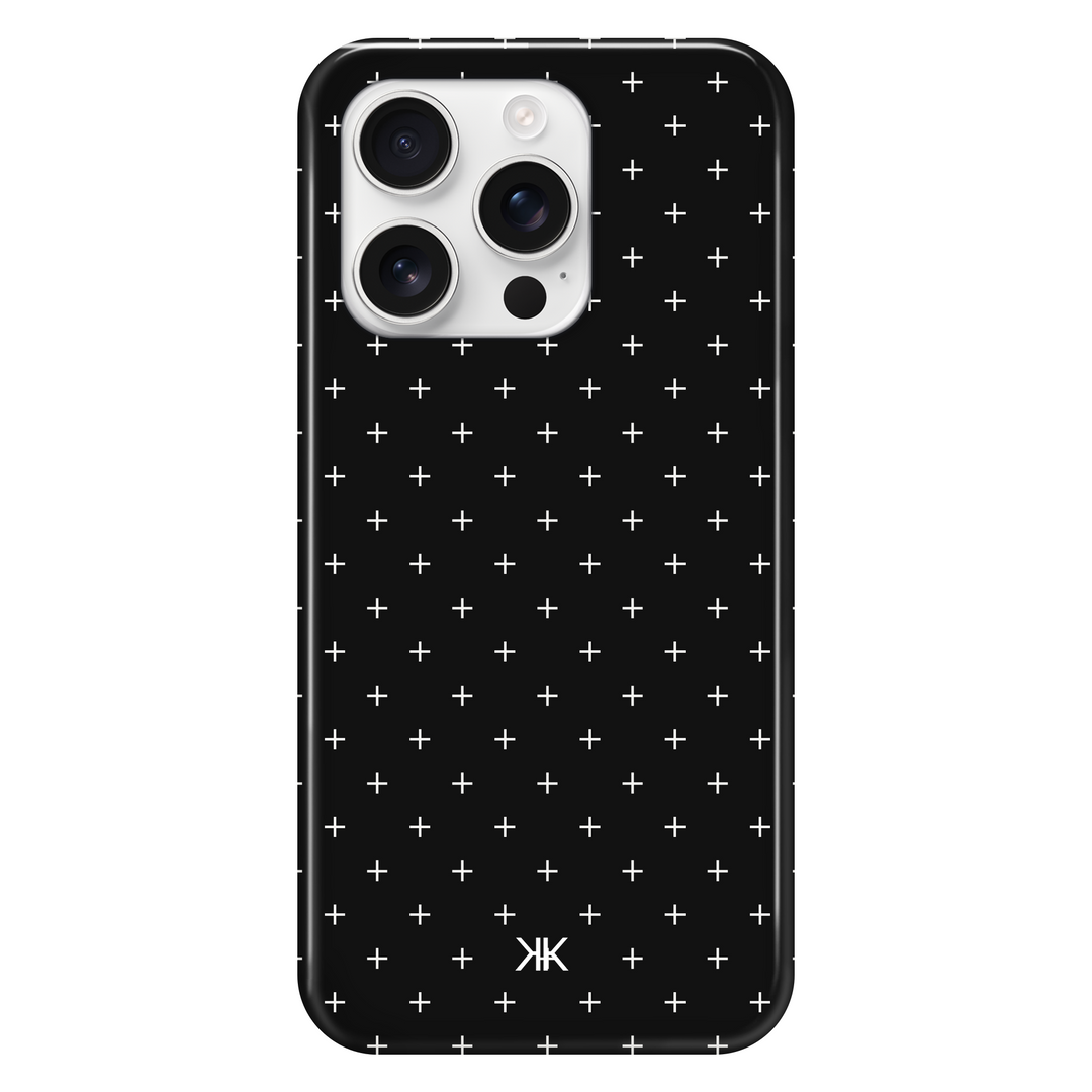 White Scandi Crosses Phone Case