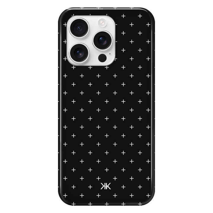 White Scandi Crosses Phone Case