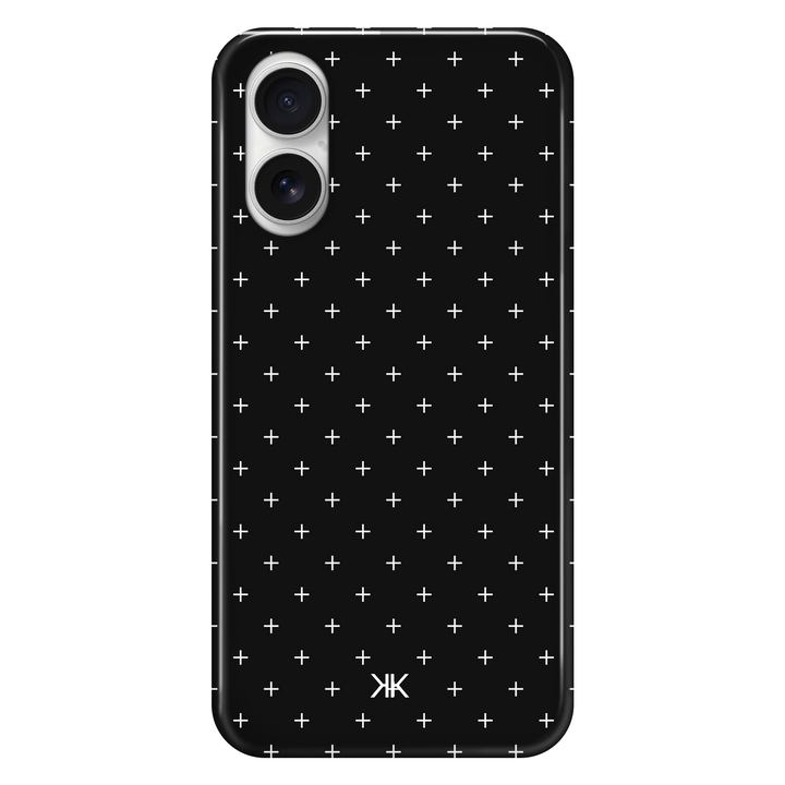 White Scandi Crosses Phone Case
