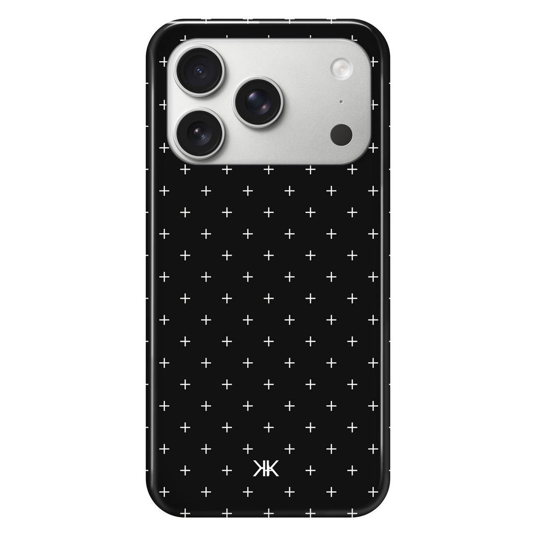 White Scandi Crosses Phone Case