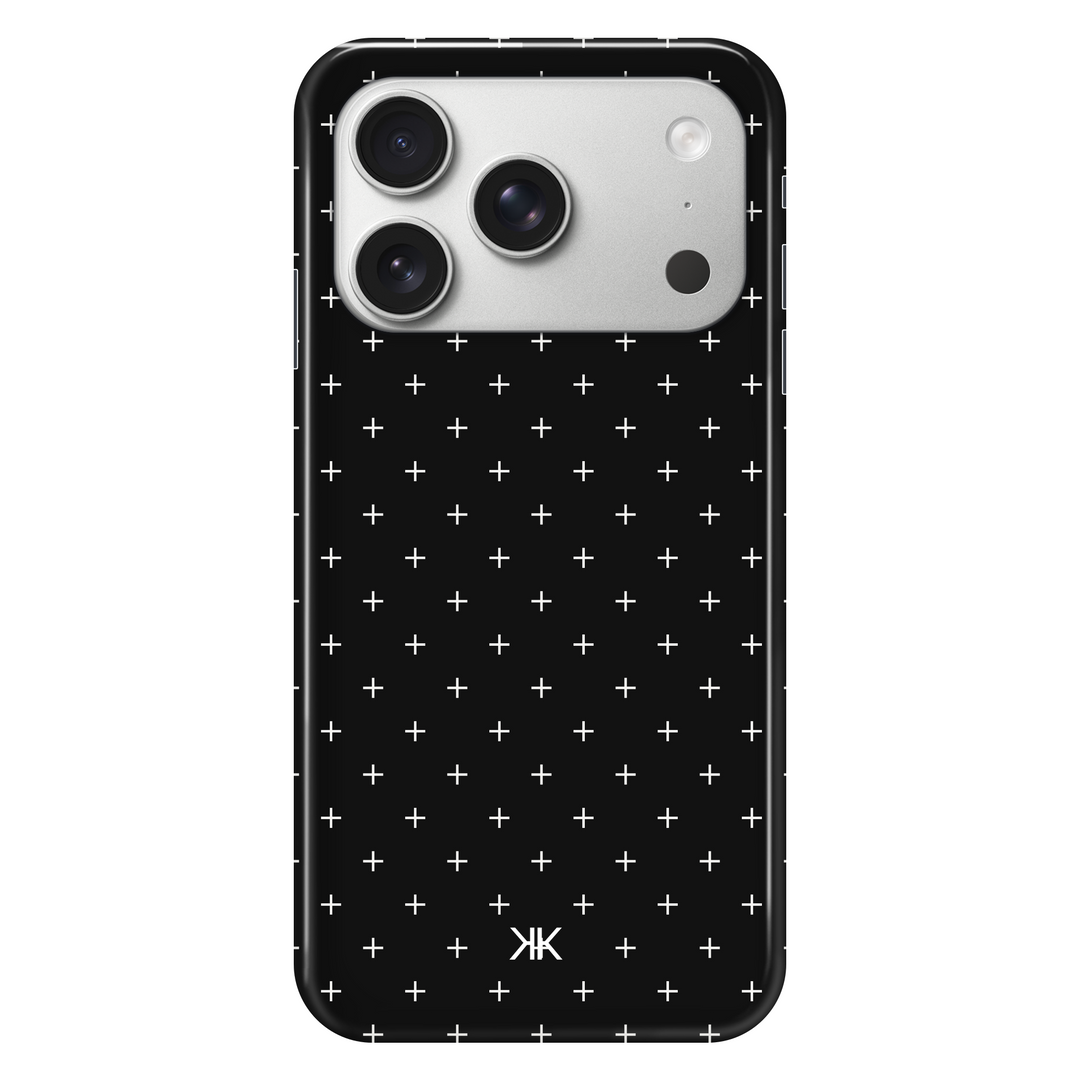 White Scandi Crosses phone case for iPhone 17 Pro
