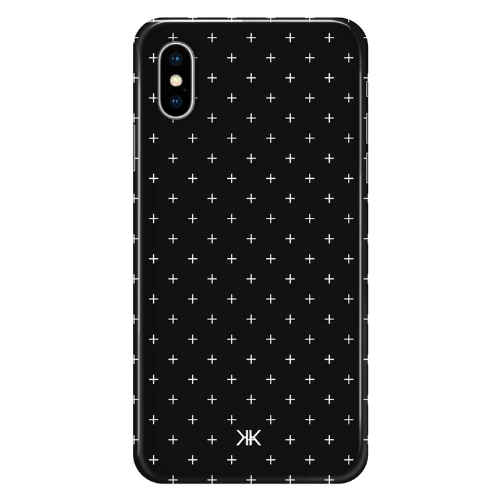 White Scandi Crosses phone case for iPhone X