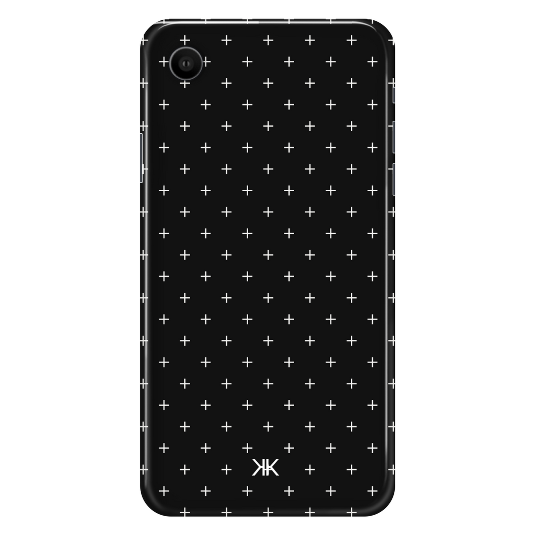 White Scandi Crosses phone case for iPhone XR