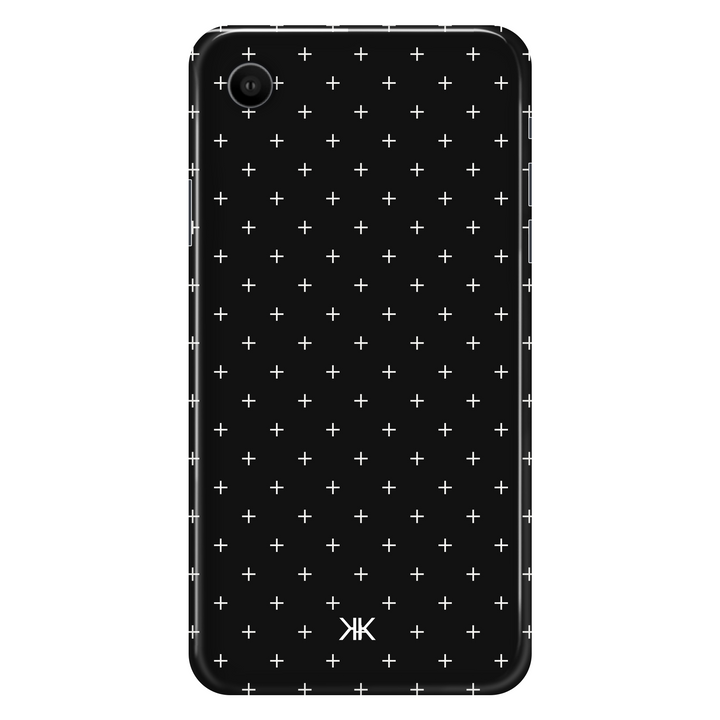 White Scandi Crosses phone case for iPhone XR