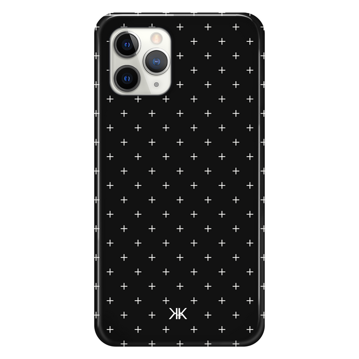 White Scandi Crosses Phone Case - Tough Case - iphone-11-pro