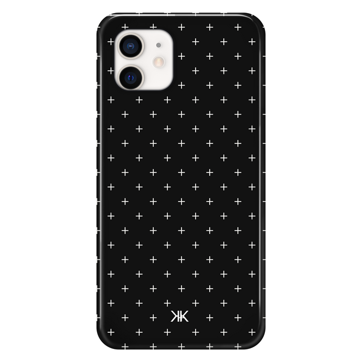 White Scandi Crosses Phone Case - Tough Case - iphone-12