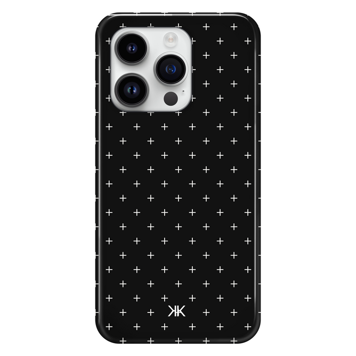 White Scandi Crosses Phone Case - Tough Case - iphone-14-pro