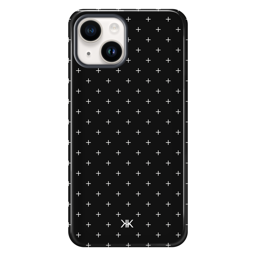 White Scandi Crosses Phone Case - PhoneCase_KKDL_whitescandicrosses_tough_iphone-14.png