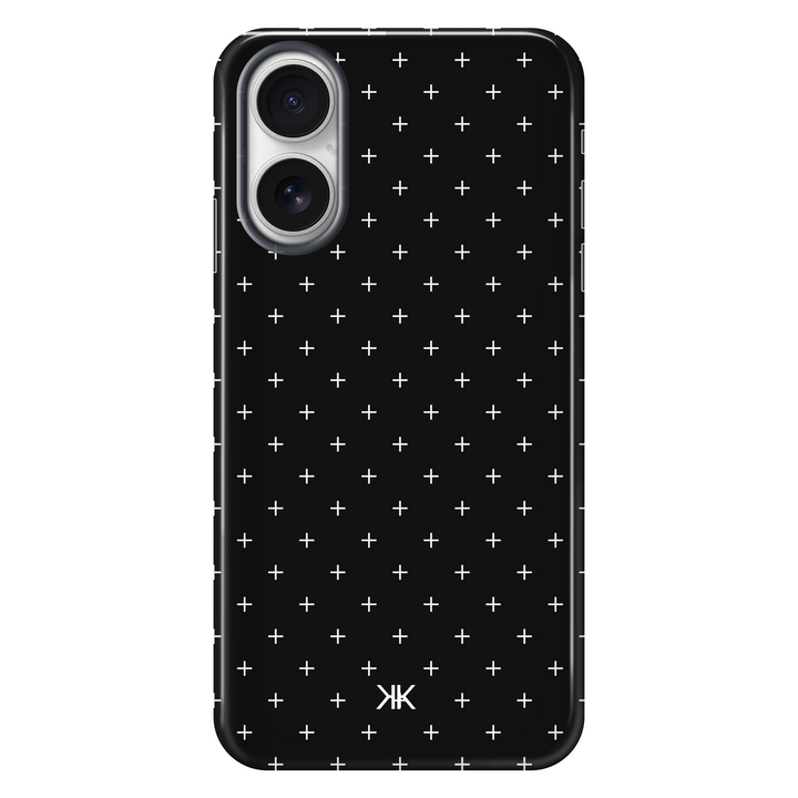 White Scandi Crosses tough phone case for iPhone 16