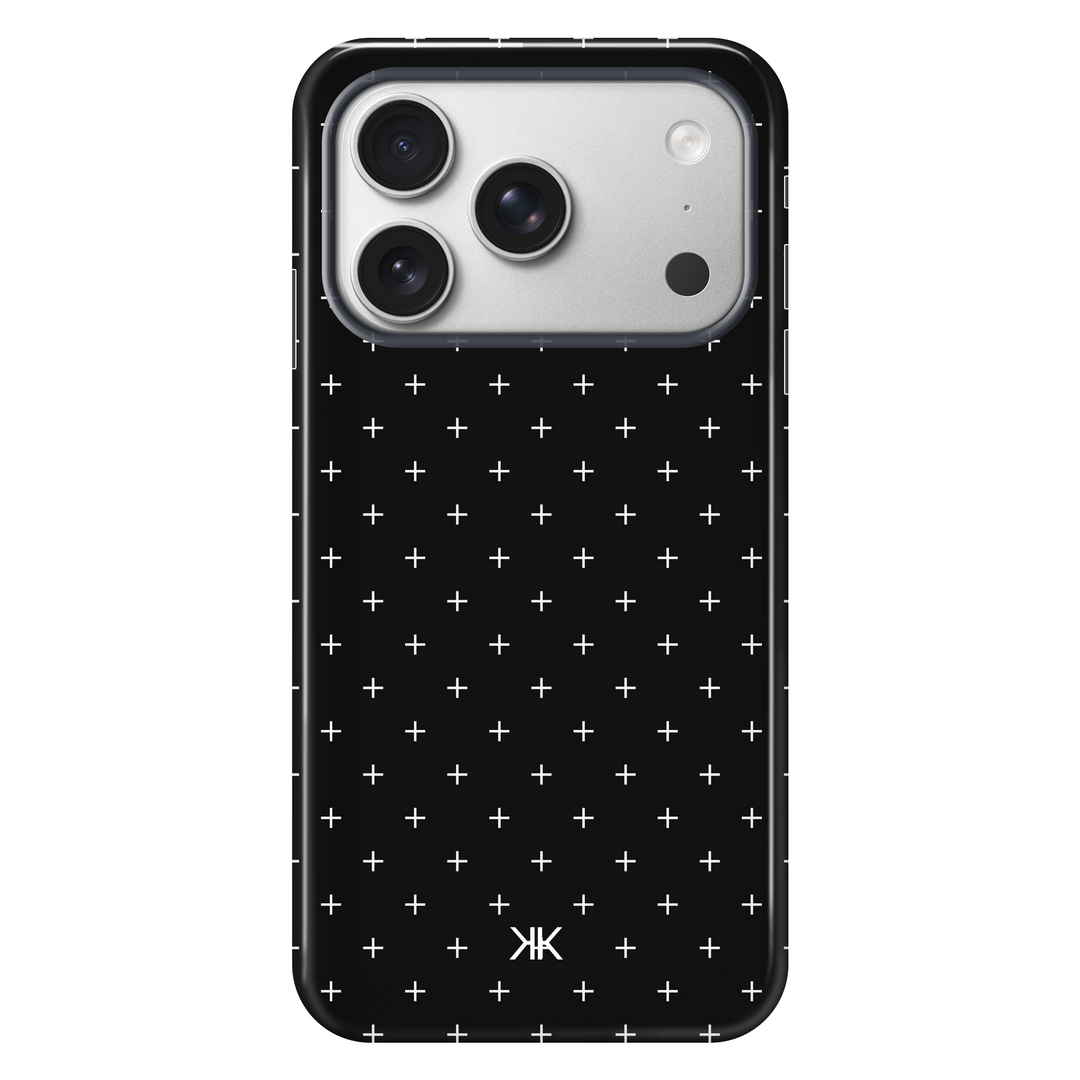 White Scandi Crosses tough phone case for iPhone 17 Pro