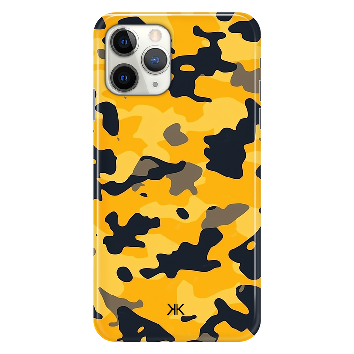 Yellow Camo phone case for iPhone 11 Pro