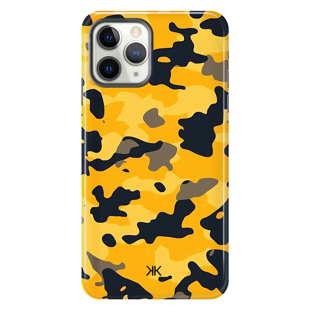 Yellow Camo Phone Case - Tough Case - iphone-11-pro