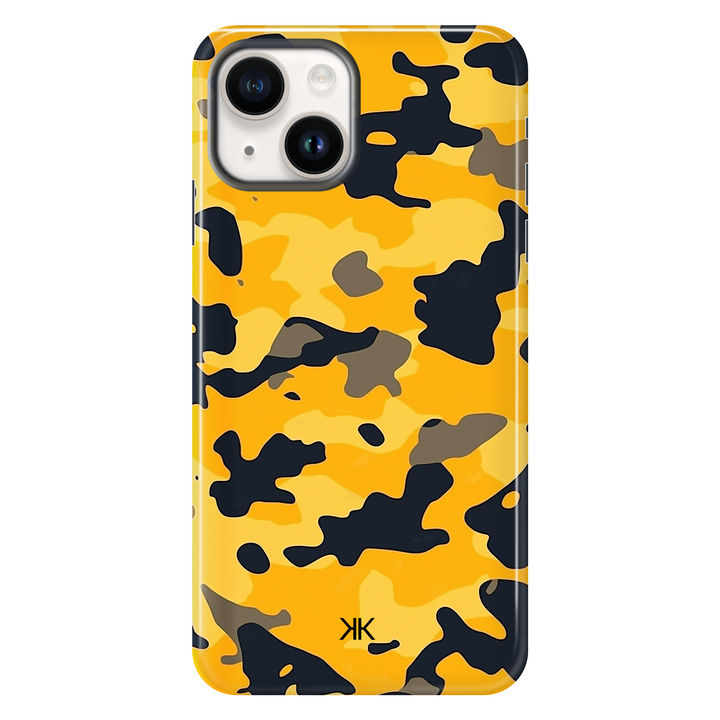 Yellow Camo Phone Case - Tough Case - iphone-14
