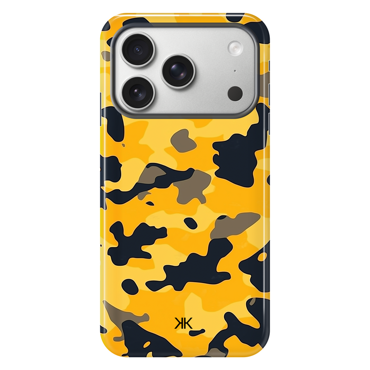 Yellow Camo Phone Case - Tough Case - iphone-17-pro