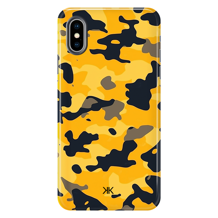 Yellow Camo Phone Case - Tough Case - iphone-x