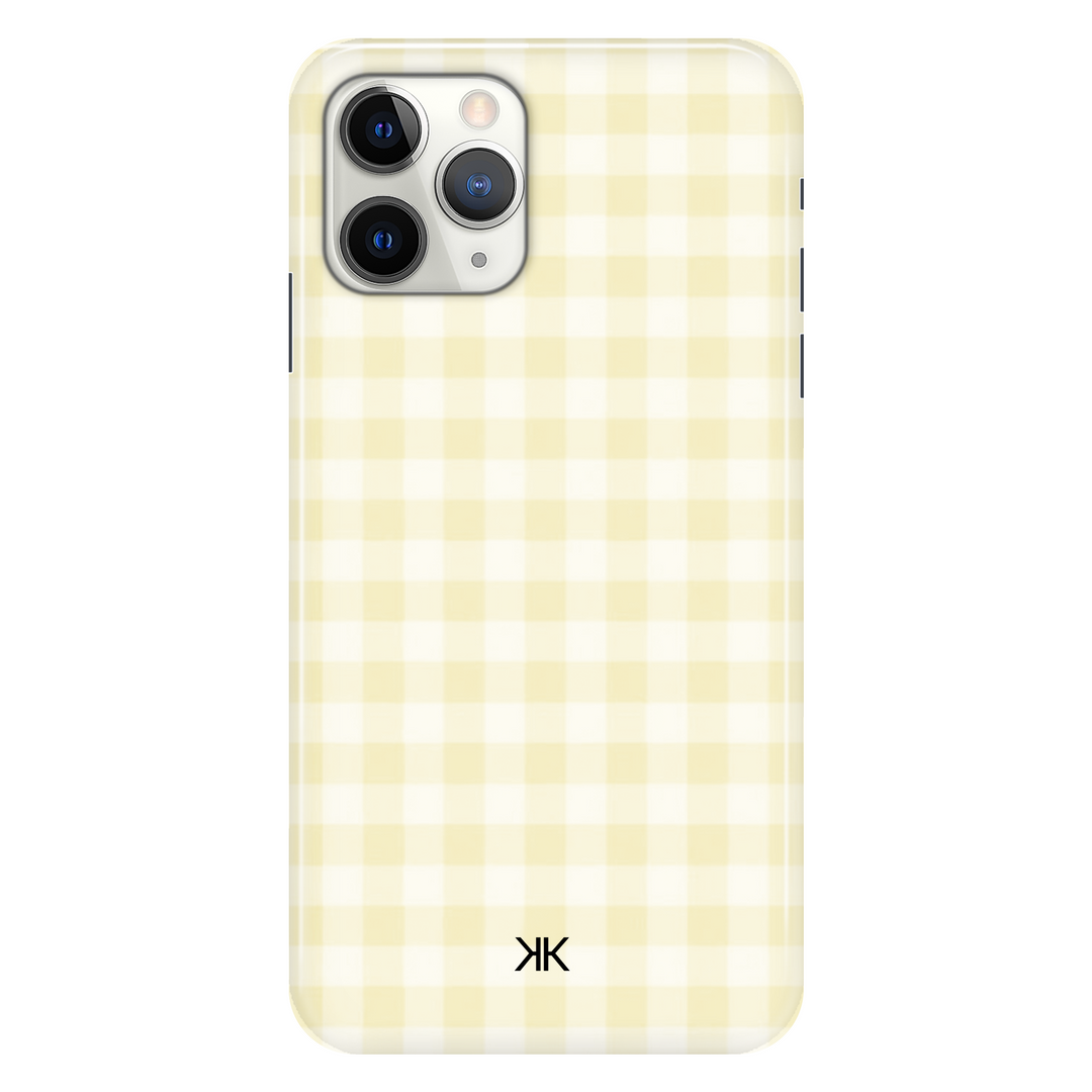 Gingham Yellow phone case for iPhone 11 Pro