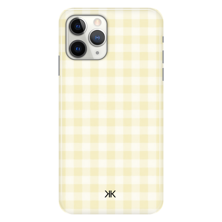 Gingham Yellow phone case for iPhone 11 Pro