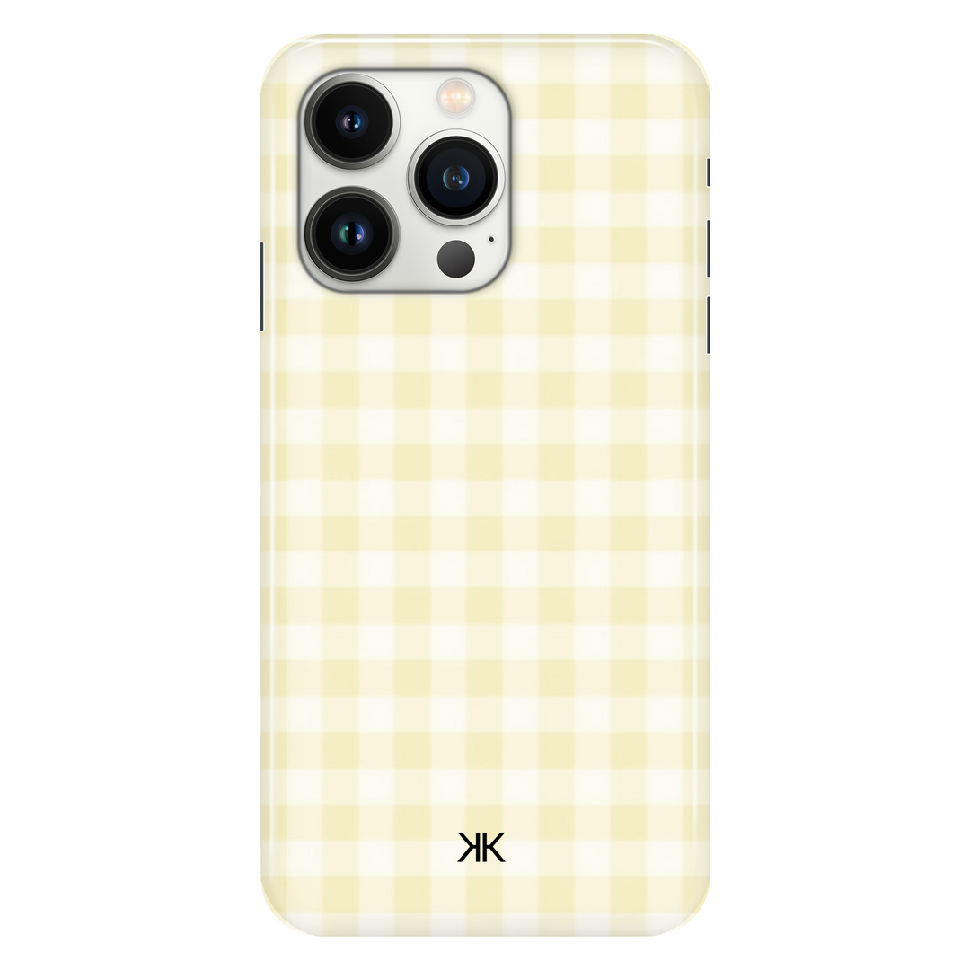 Gingham Yellow phone case for iPhone 13 Pro