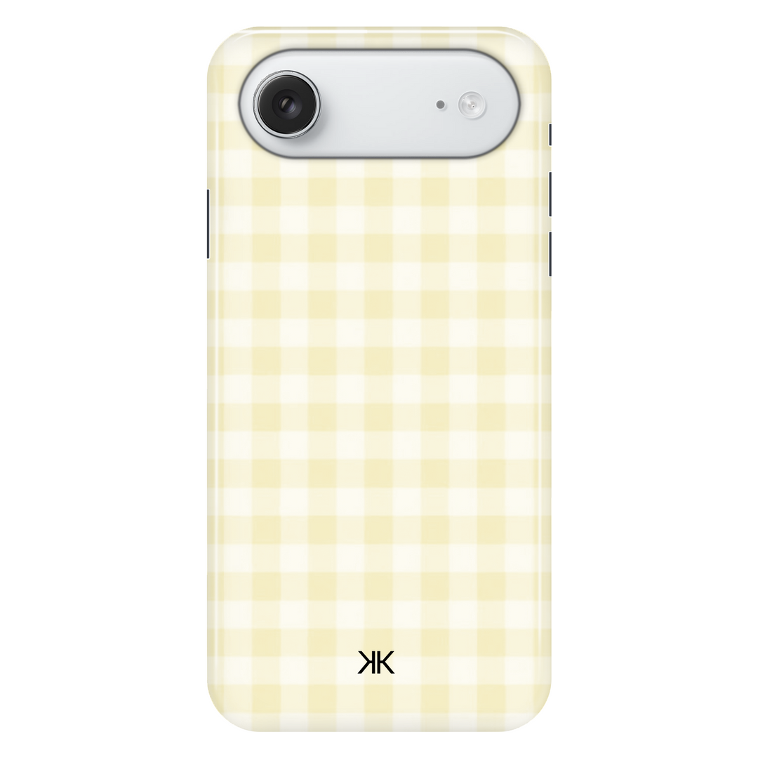 Gingham Yellow phone case for iPhone 17 Air