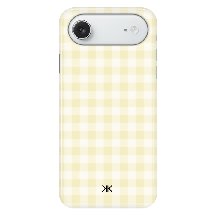 Gingham Yellow phone case for iPhone 17 Air