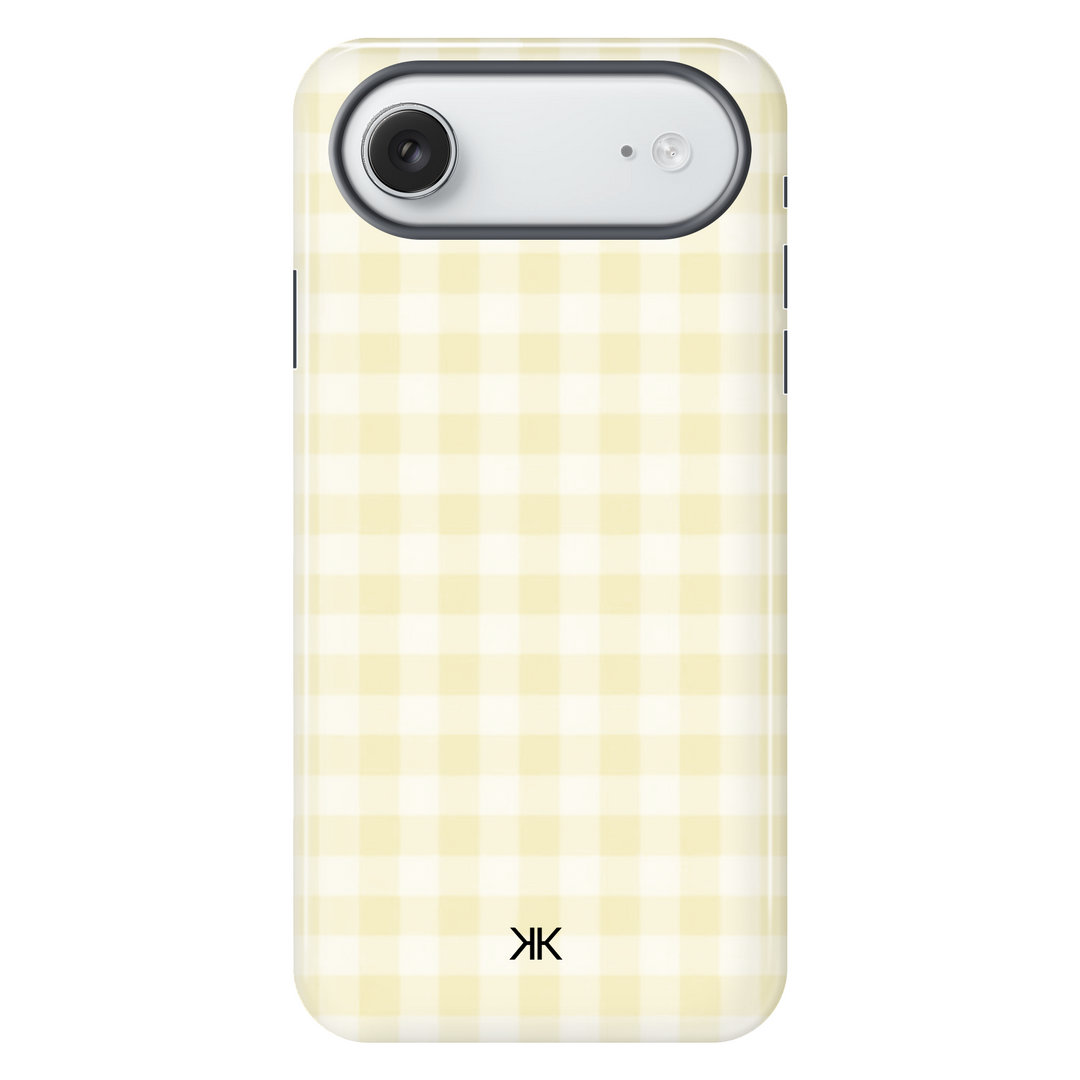 Gingham Yellow Phone Case - Tough Case - iphone-17-air