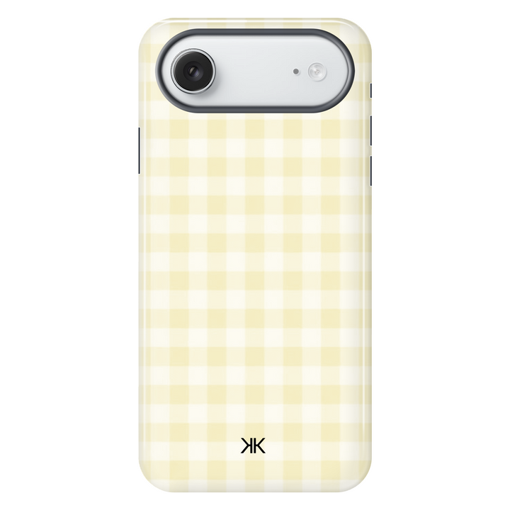 Gingham Yellow Phone Case - Tough Case - iphone-17-air