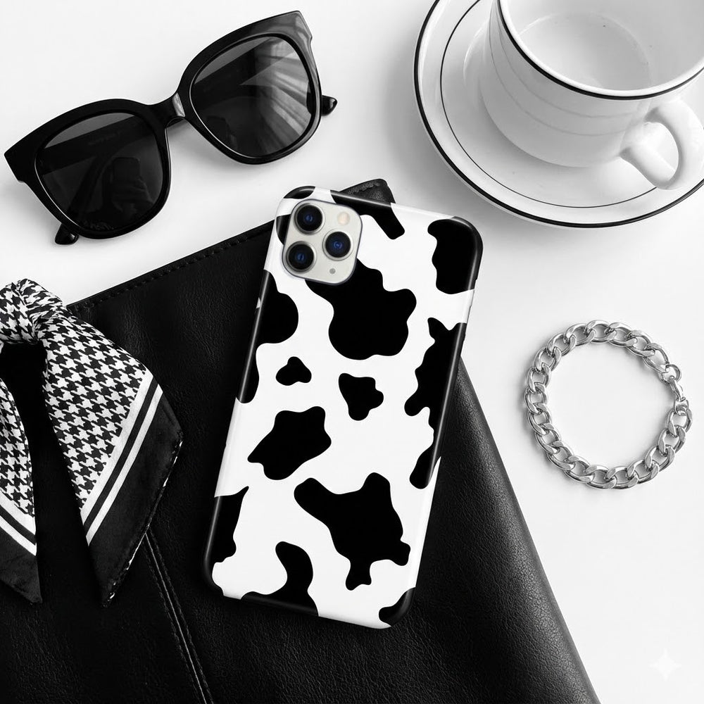 Cow Print Phone Case | Cow Skin Hide Cover Cow Print Phone Case | Cow Skin Hide Cover