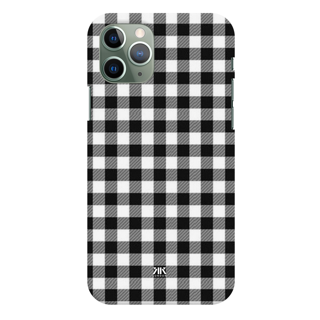 Black Gingham Phone Case