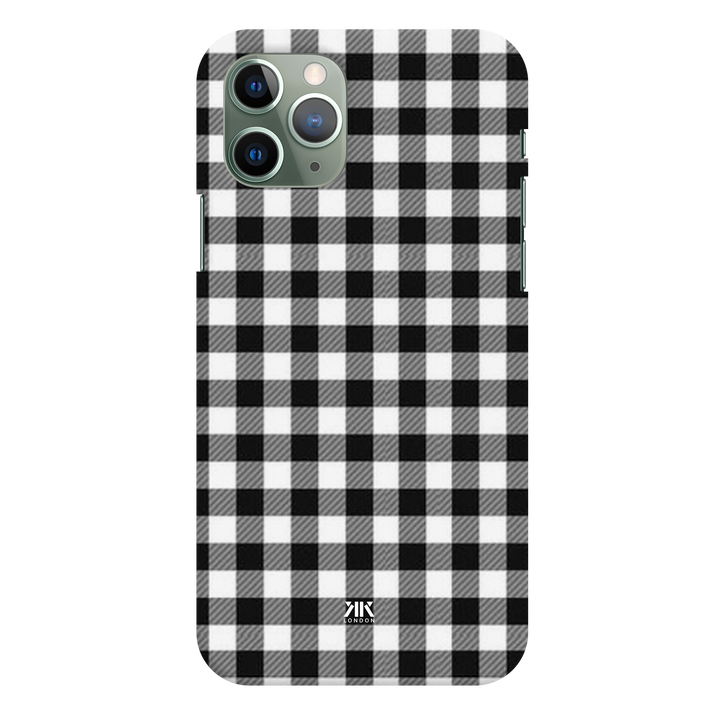Black Gingham Phone Case