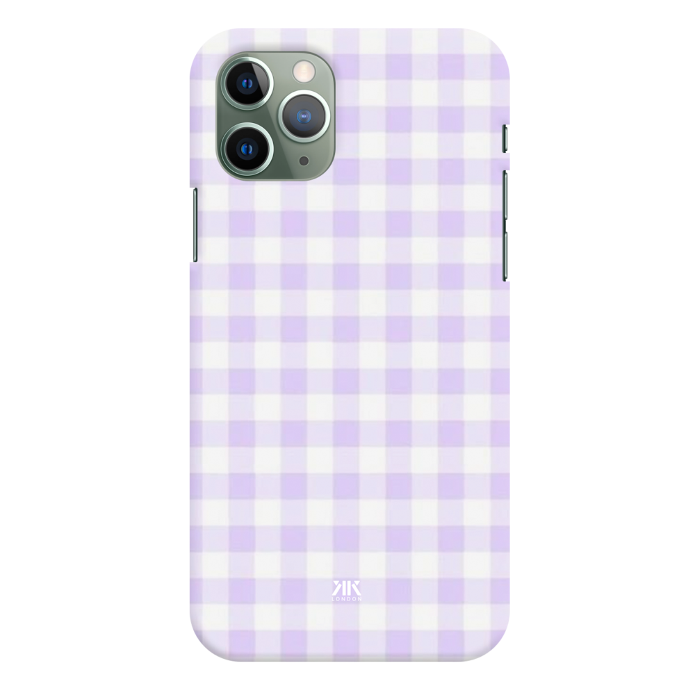 Lilac Gingham Phone Case