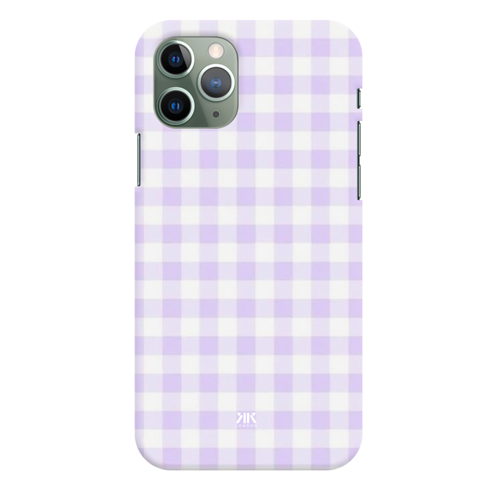 Lilac Gingham Phone Case