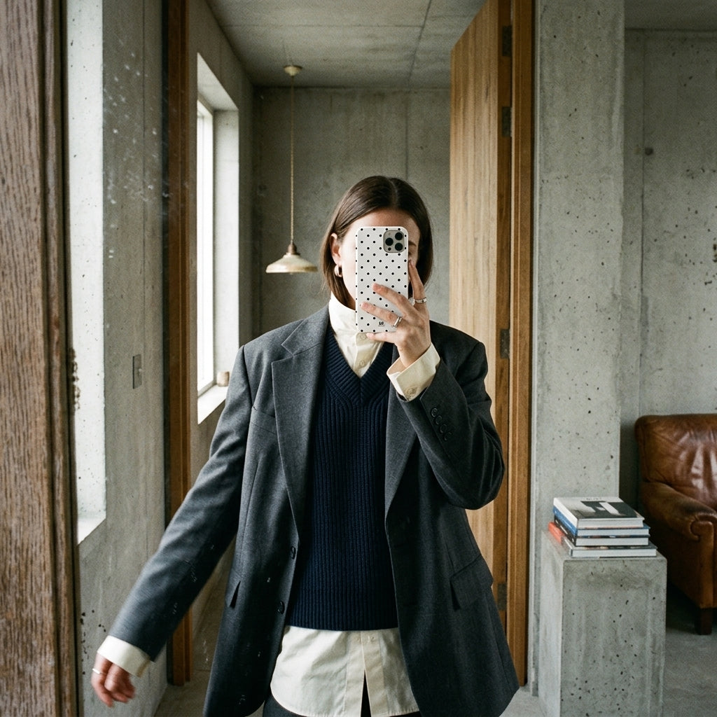 Black Polkadots Phone Case