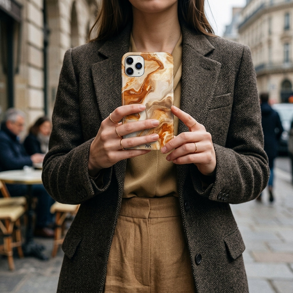 Amber Marble Phone Case