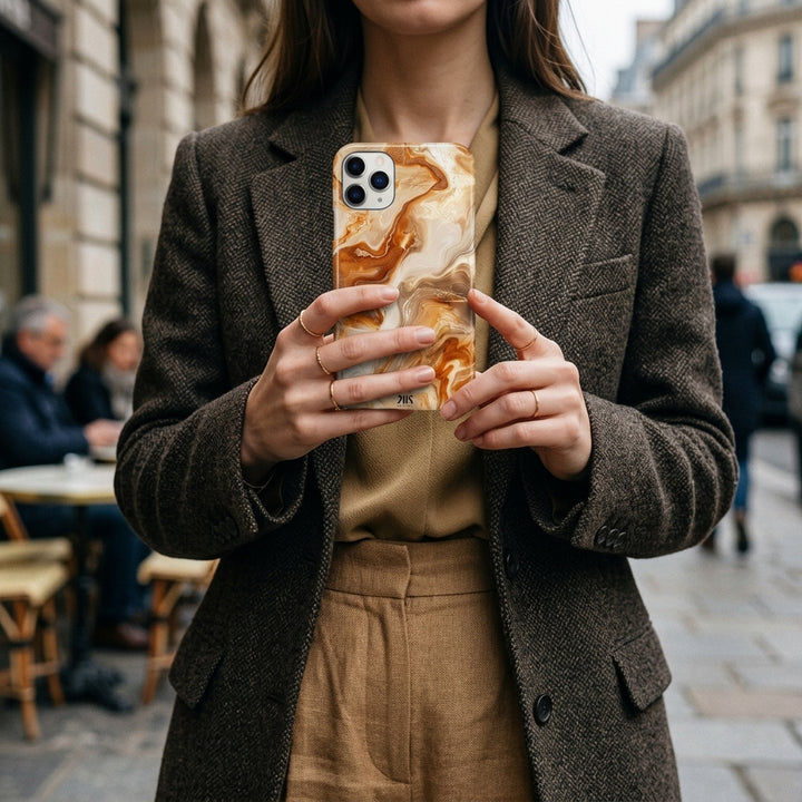 Amber Marble Phone Case