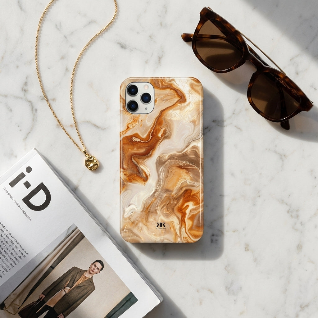 Amber Marble Phone Case