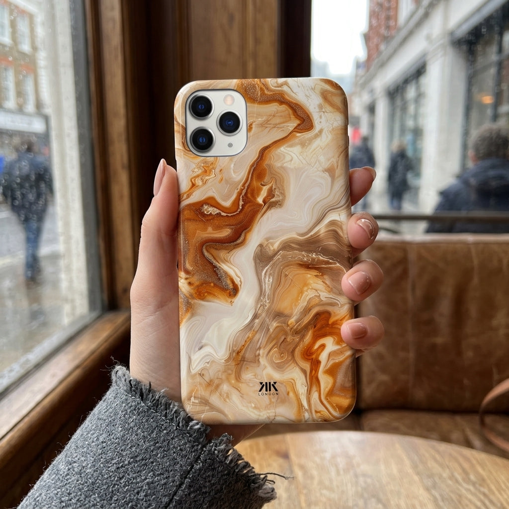 Amber Marble Phone Case