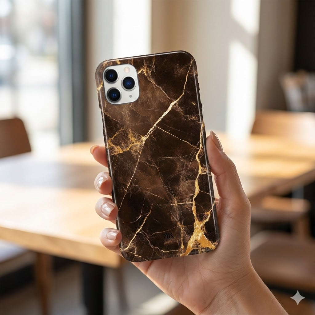 Brown Marble Phone Case