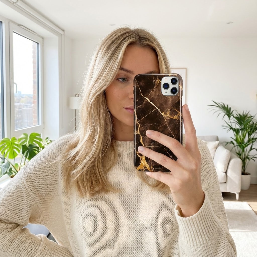 Brown Marble Phone Case