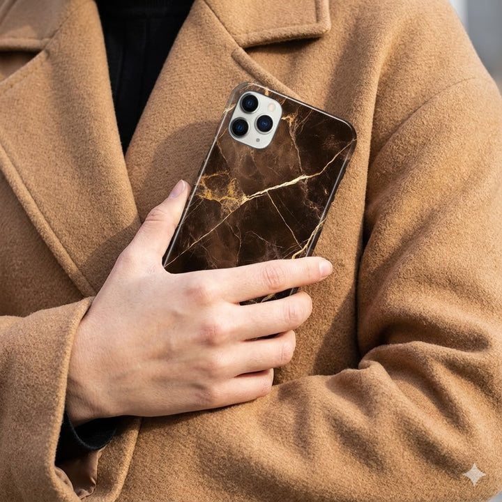 Brown Marble Phone Case