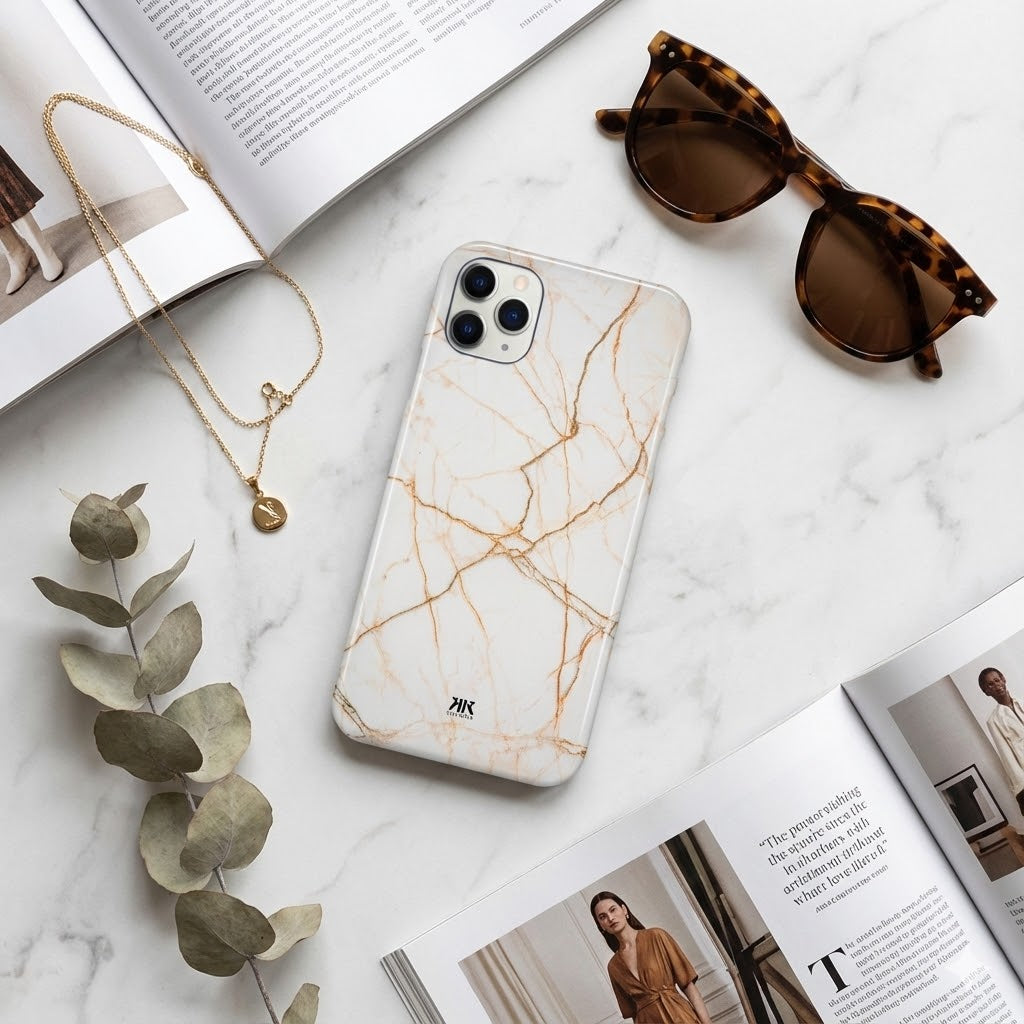 Marble Copper Phone Case