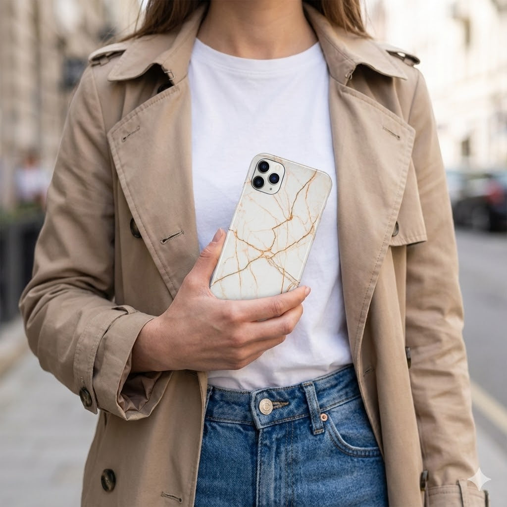 Marble Copper Phone Case
