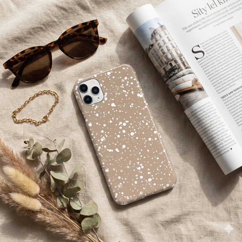 Gold Snow Phone Case